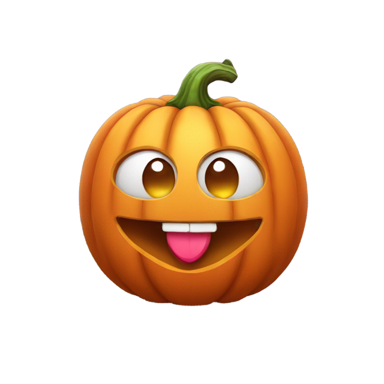 genmoji：南瓜抱着心形