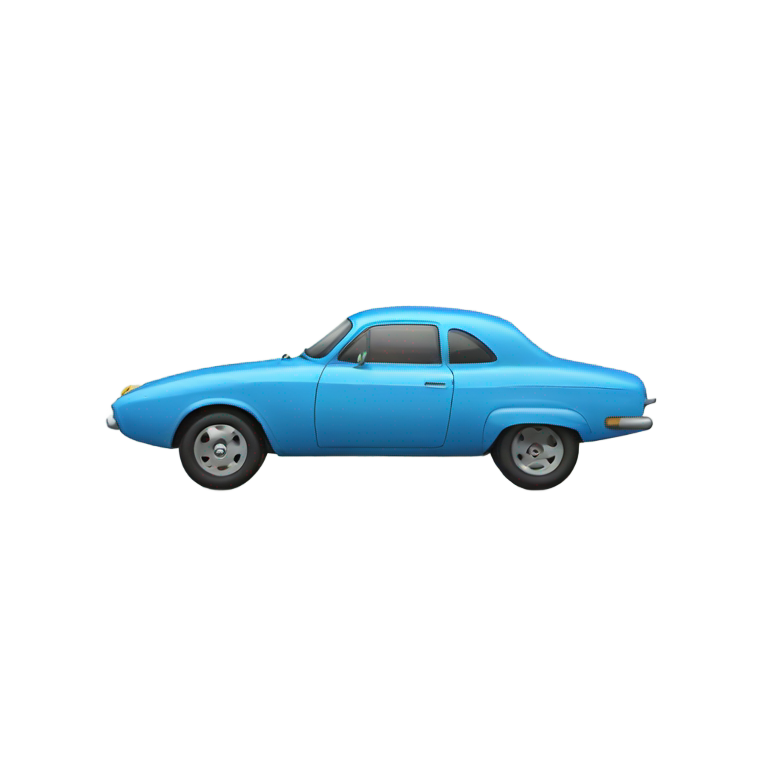 genmoji: car shaped in ukrainian trident