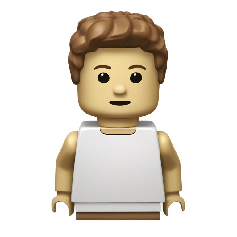 genmoji : Brique Lego singulière (sans visage)