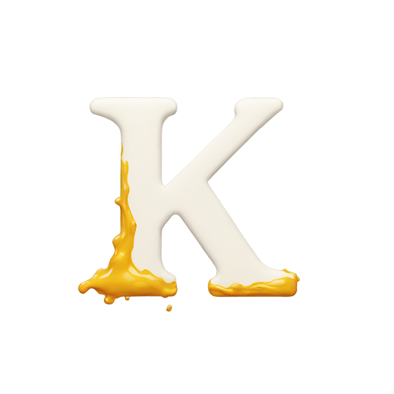 絵文字：Letter k made out of kobi paint