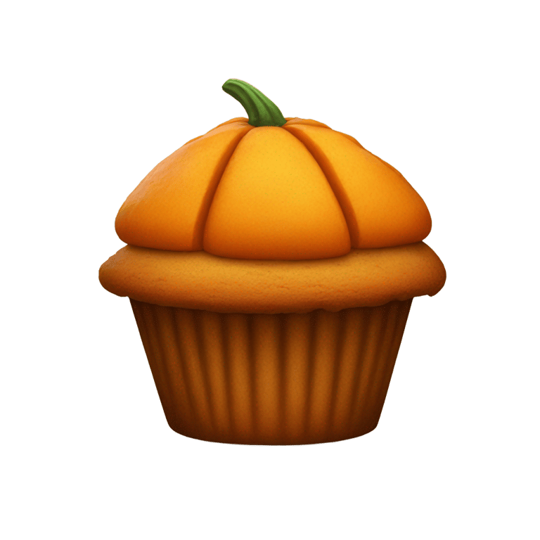 genmoji : Muffin à la citrouille