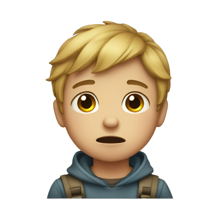 genmoji：哭泣的孩子