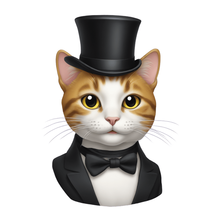 genmoji：一只戴顶帽子的猫