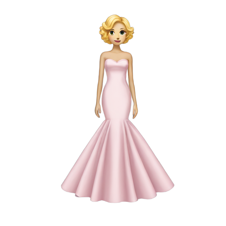 genmoji: Formal skinny  dress