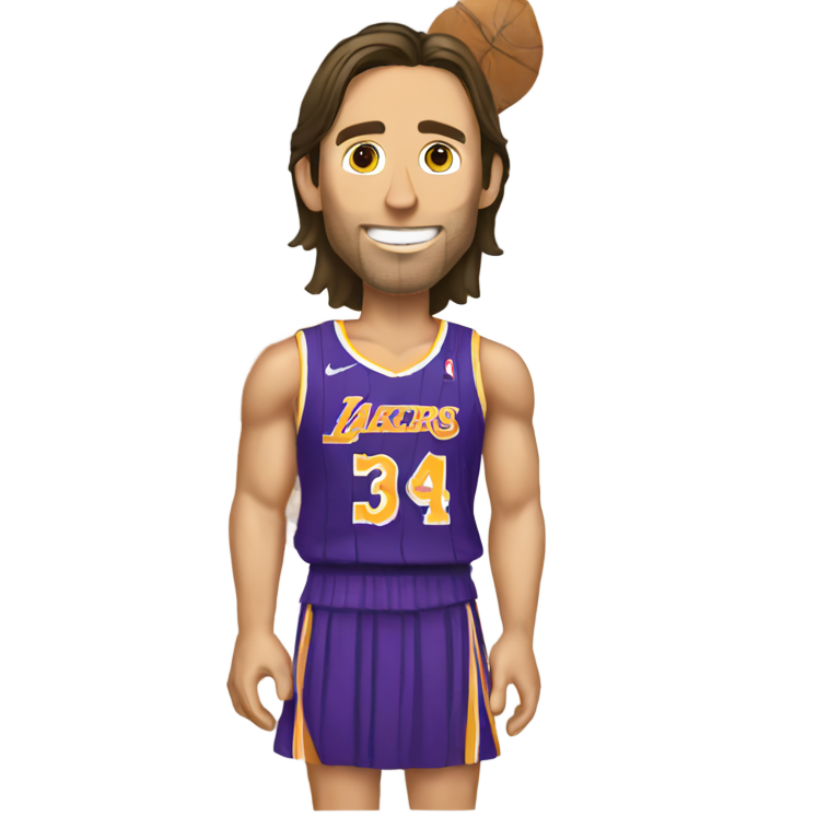 genmoji : Steve Nash portant une jupe