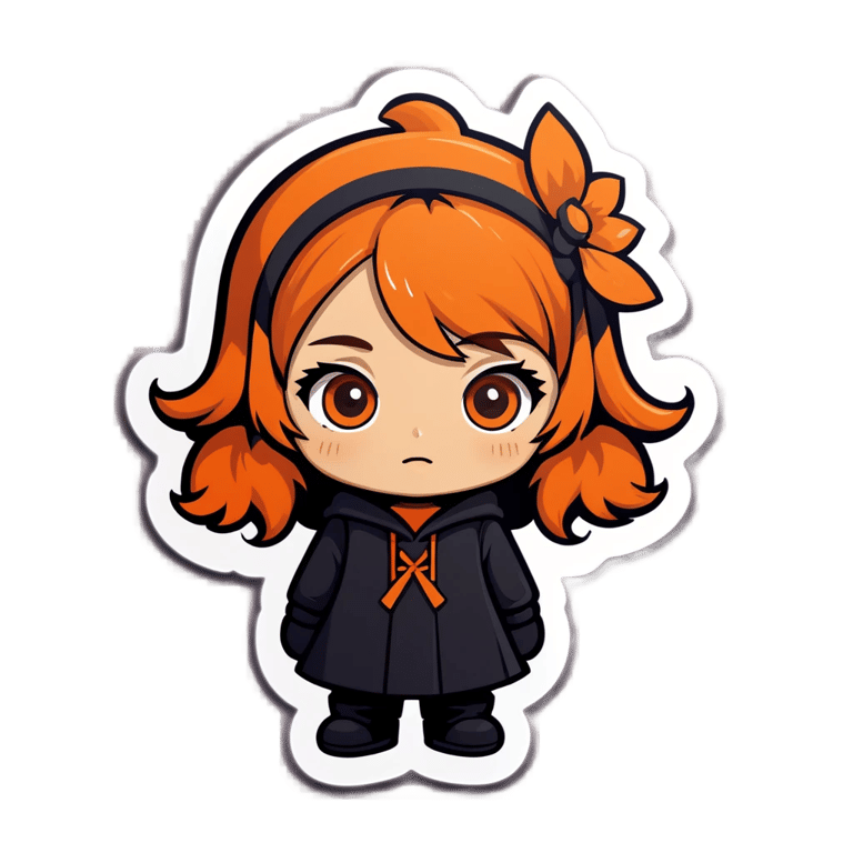 絵文字：orange girl