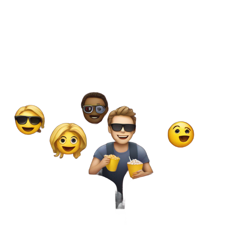 genmoji：电影院看电影的表情符号