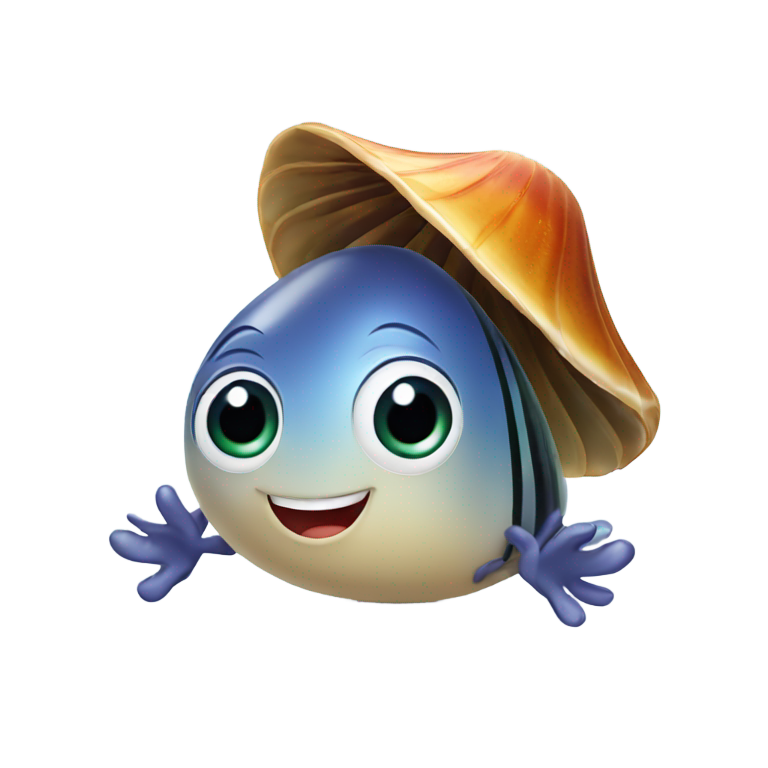 genmoji : mussel giving thumbs up