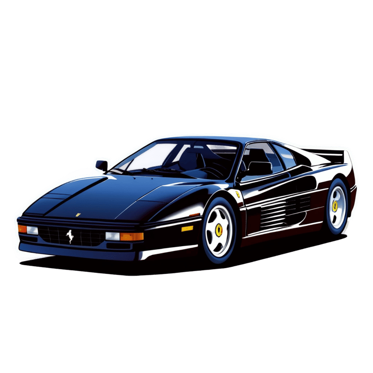 genmoji : Ferrari Testarossa