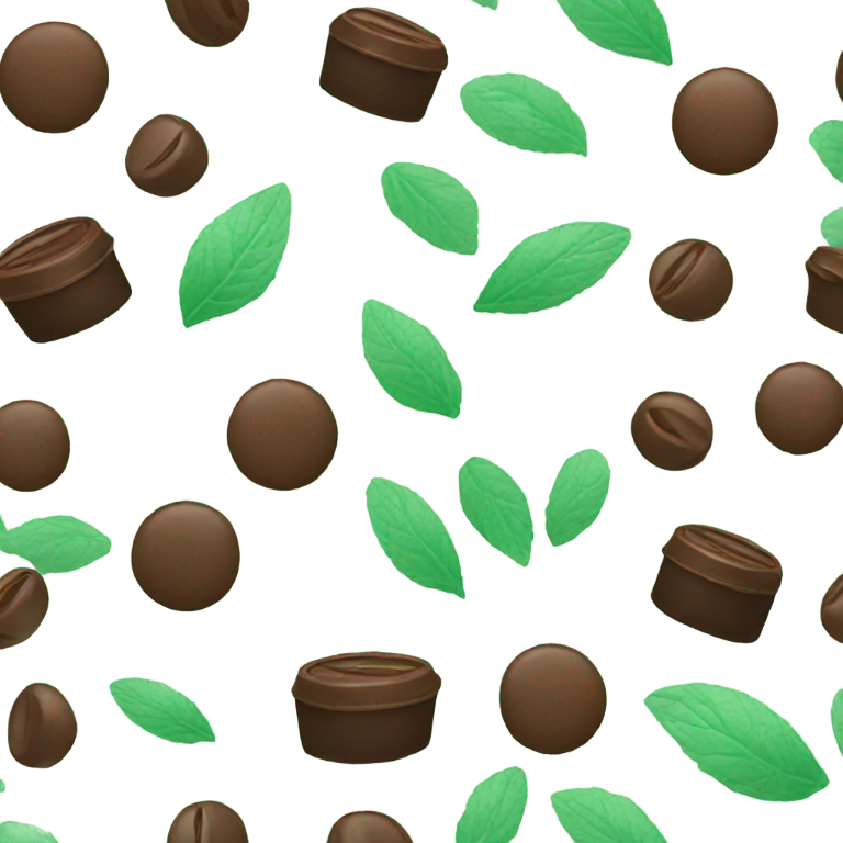 genmoji：薄荷巧克力咖啡