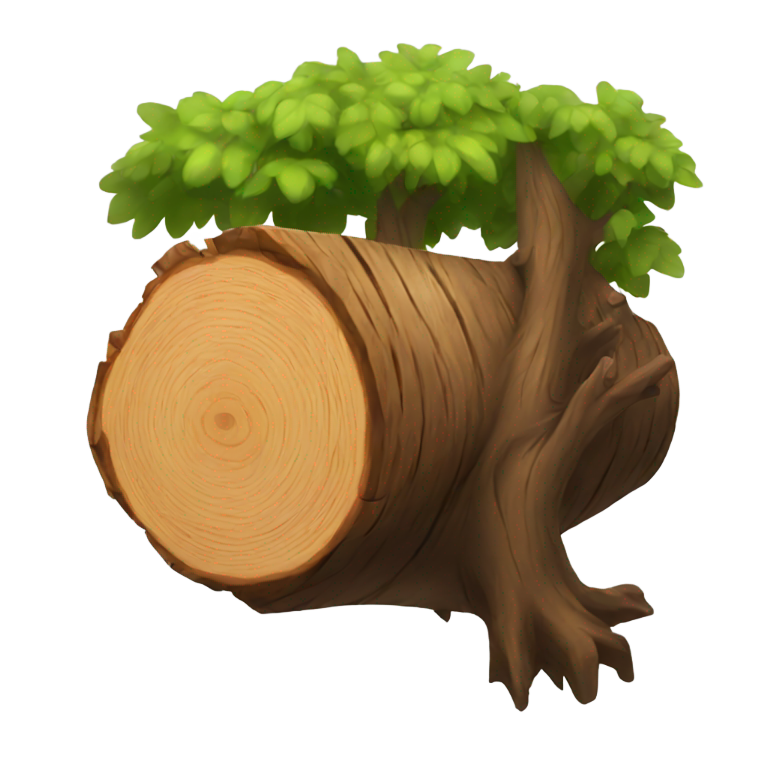 genmoji : Bûche d'arbre