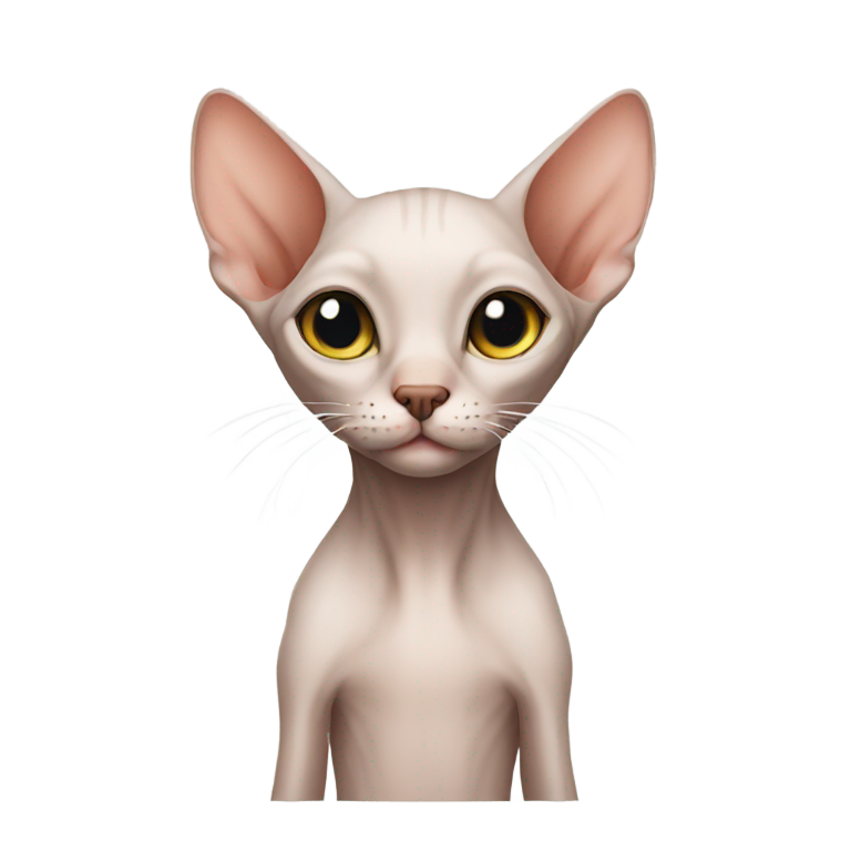 genmoji：瘦小的无毛猫