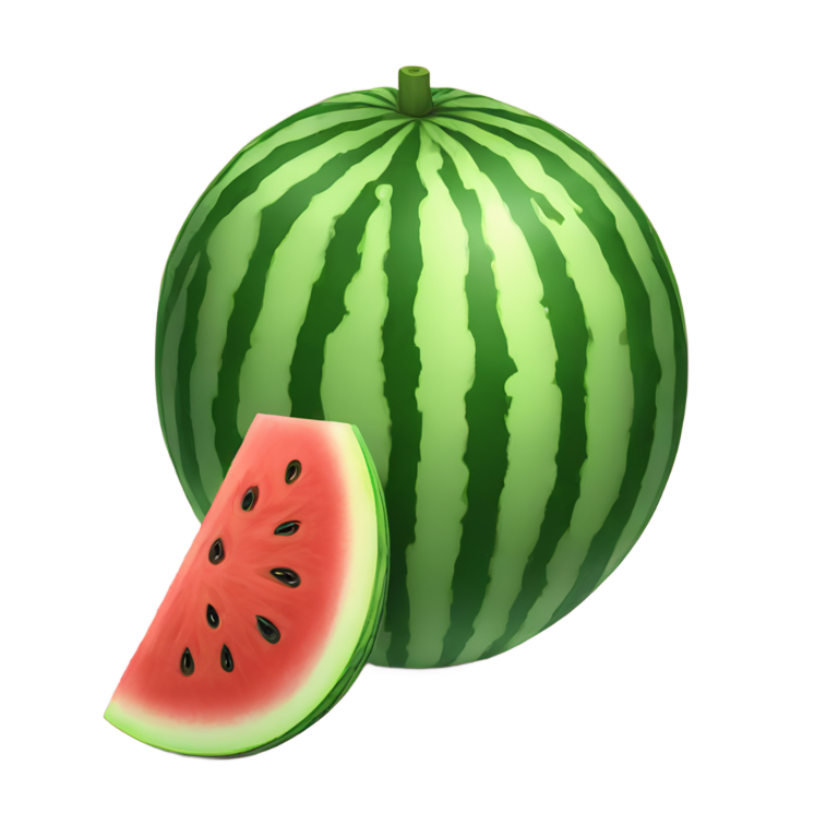 genmoji：打开的无籽西瓜