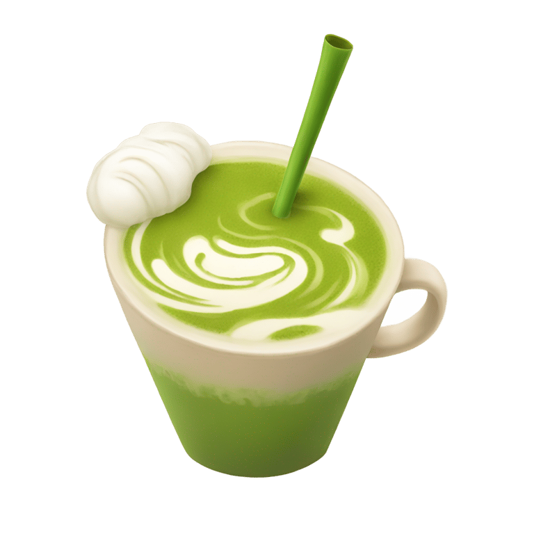 genmoji: Matcha latte