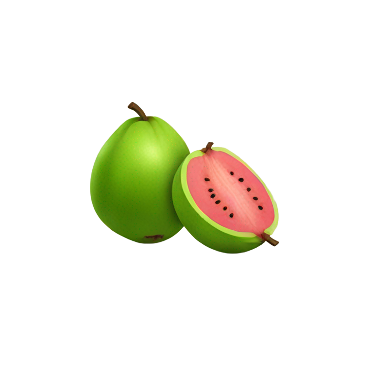 genmoji : Guava cut in half
