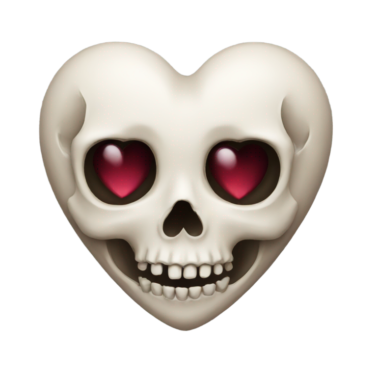 genmoji：骷髅心爱