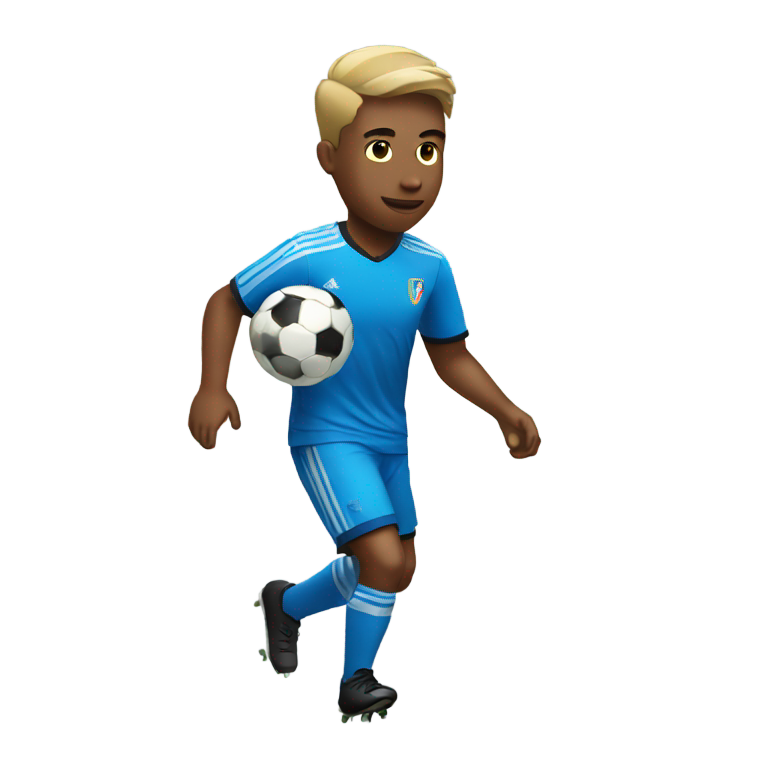 genmoji : Joueur de soccer jouant à des jeux vidéo