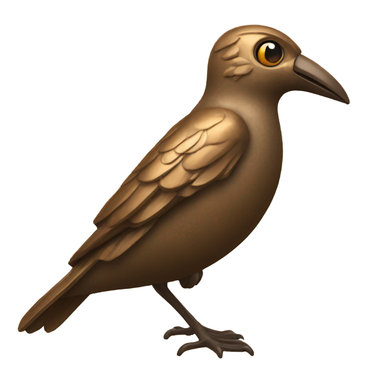 genmoji：bronze bird