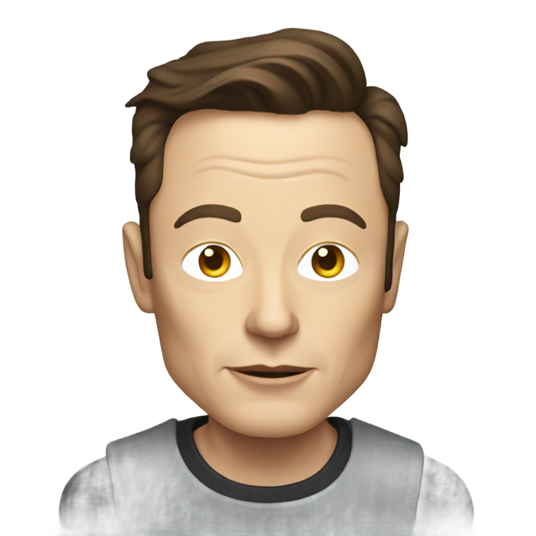 genmoji：埃隆·马斯克外星人形象