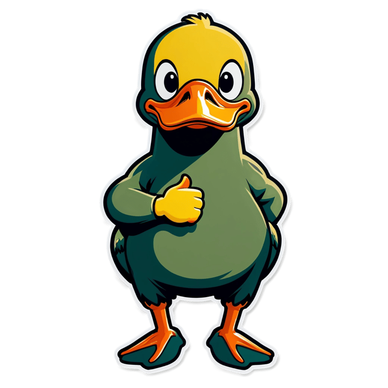 genmoji : Majeur en style canard