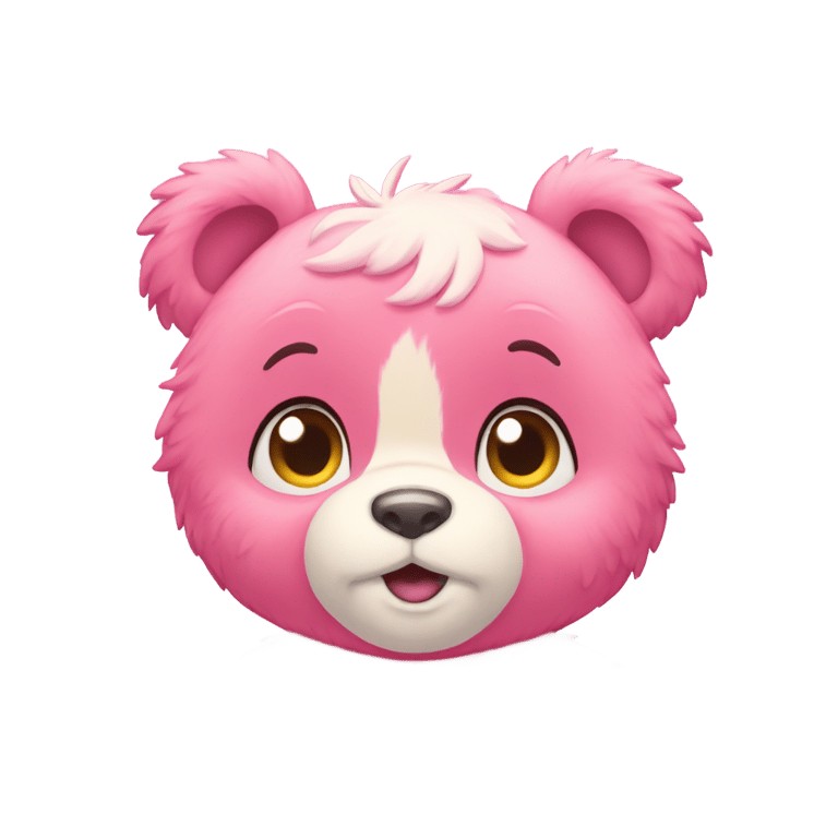 絵文字：A care bear with intense love