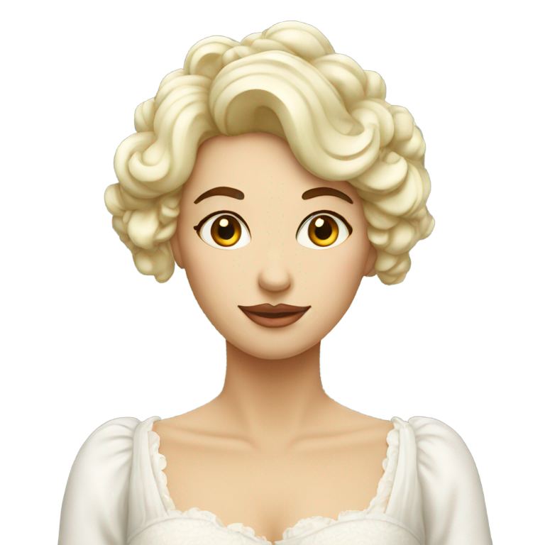 genmoji : Femme avec de la chantilly sur le visage