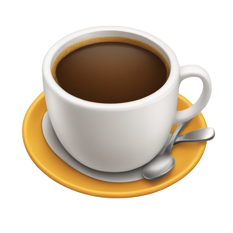 genmoji: Cup of coffee