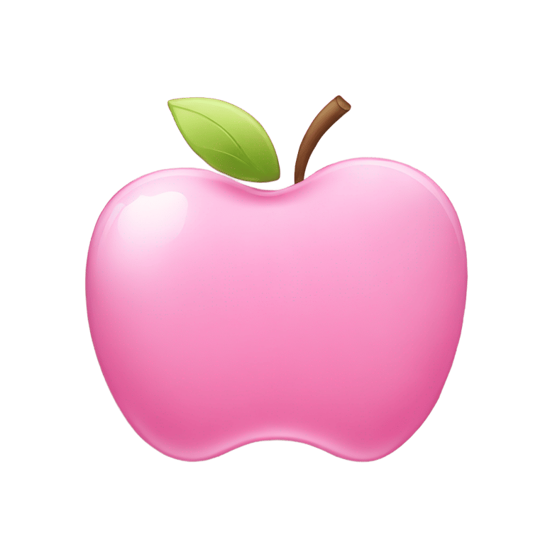 genmoji：粉色苹果笔记本