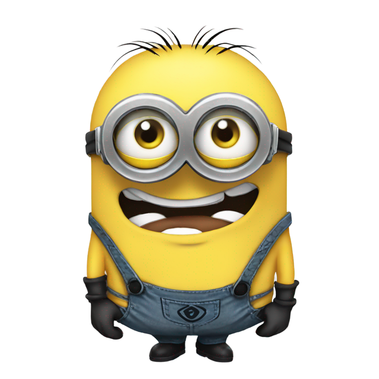 genmoji：肌肉发达的小黄人穿着T恤，上面写着（永不放弃）