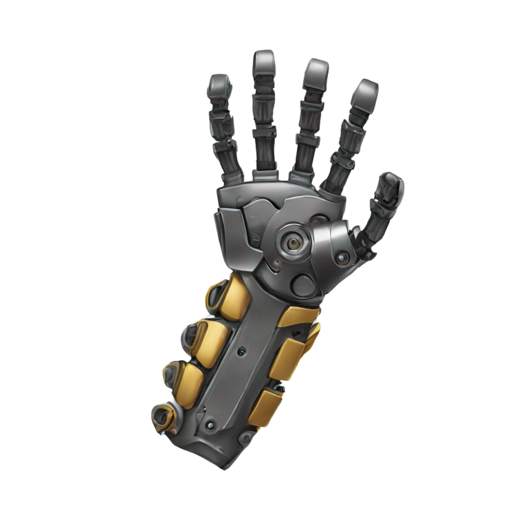 genmoji: Mechanical Hand. “Mechanical Arm” Styling