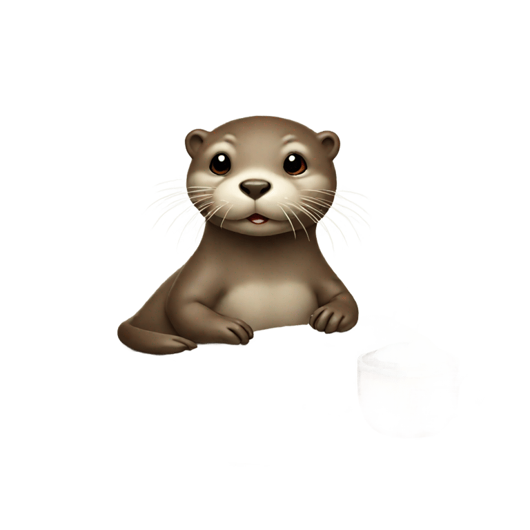 genmoji：一只小河狸躺在毯子上，旁边放着热水瓶，鼻子旁边放着温度计，头上戴着湿布，面带疲态但甜蜜的表情。背景中有冒着热气的茶杯和药盒，场景温馨而充满关怀。