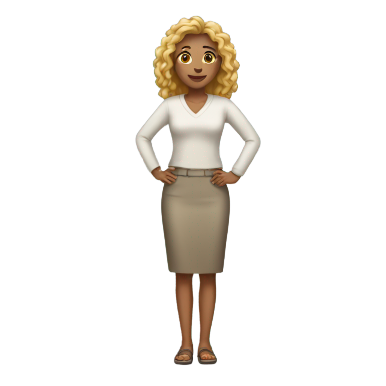 genmoji: A women with full body