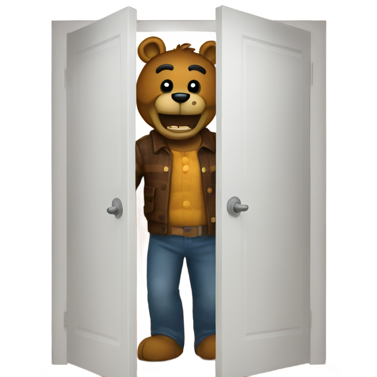 genmoji : Freddy Fazbear à l'intérieur