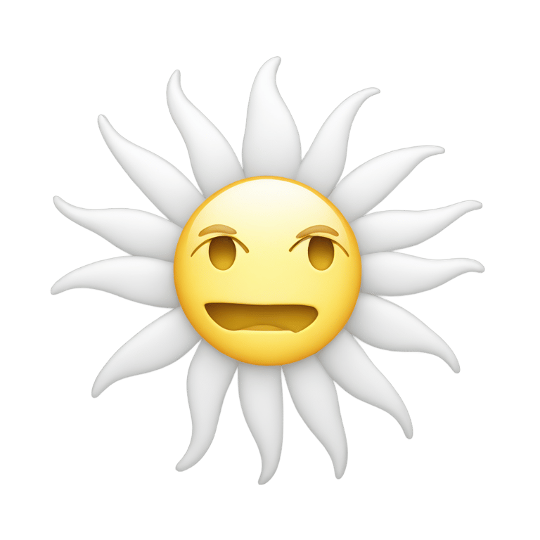 genmoji：太阳实际上是白色的