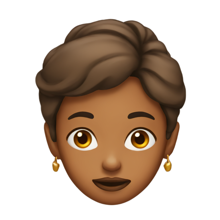 genmoji：棕色皮肤女子翻白眼