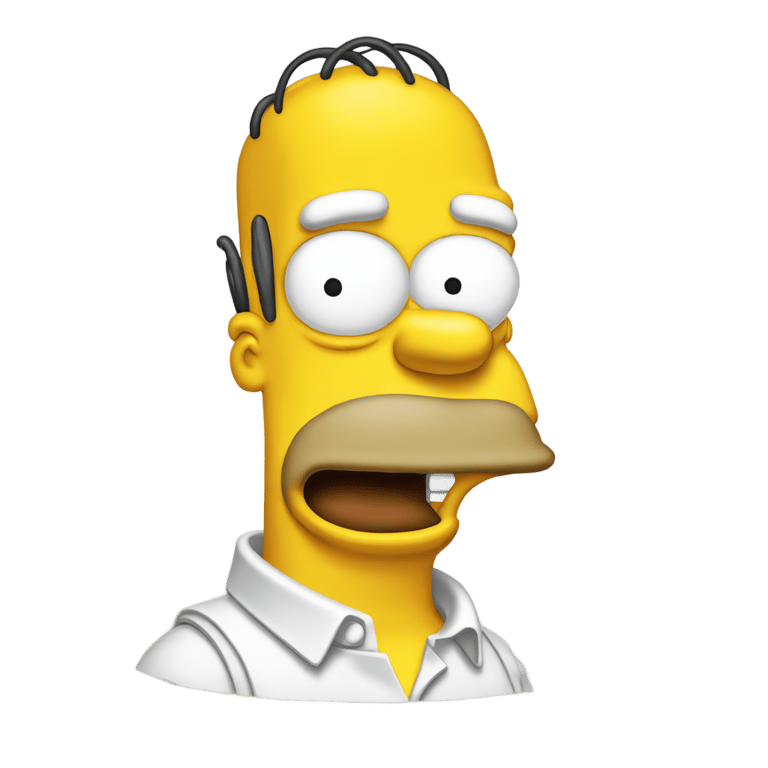 genmoji: Homer Simpson
