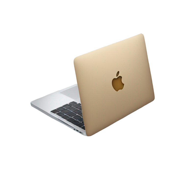 絵文字：背面に向けた開いたMacBook