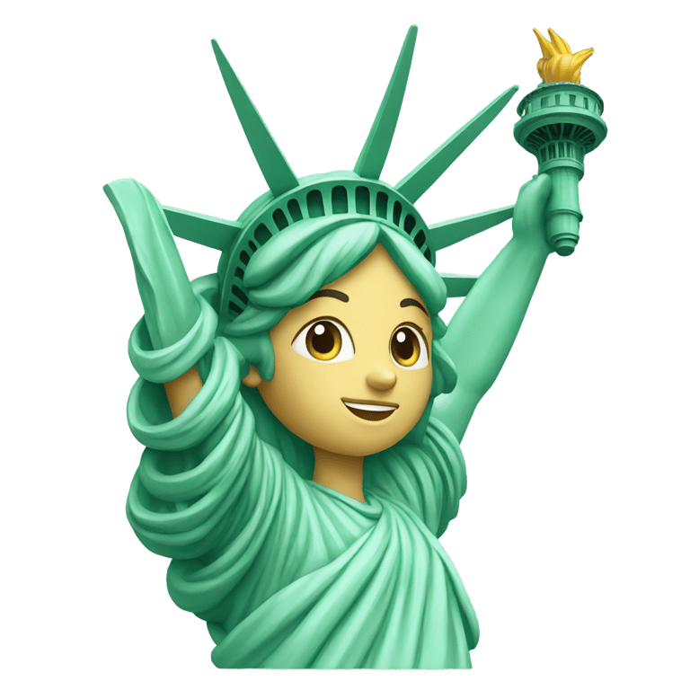 genmoji : statue of liberty