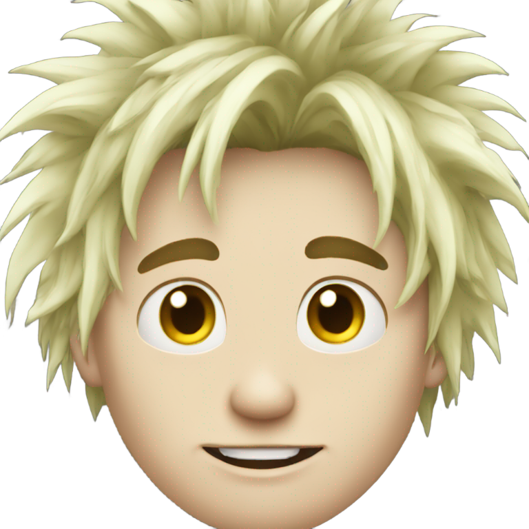 genmoji : Type au teint pâle, cheveux en bataille et nez qui coule