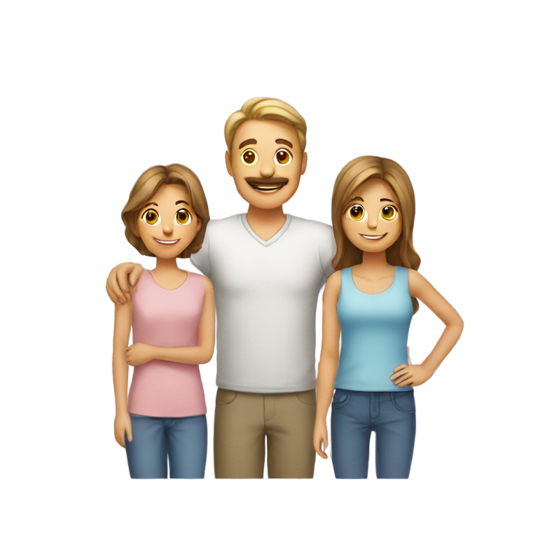 genmoji: A picture of famliy
