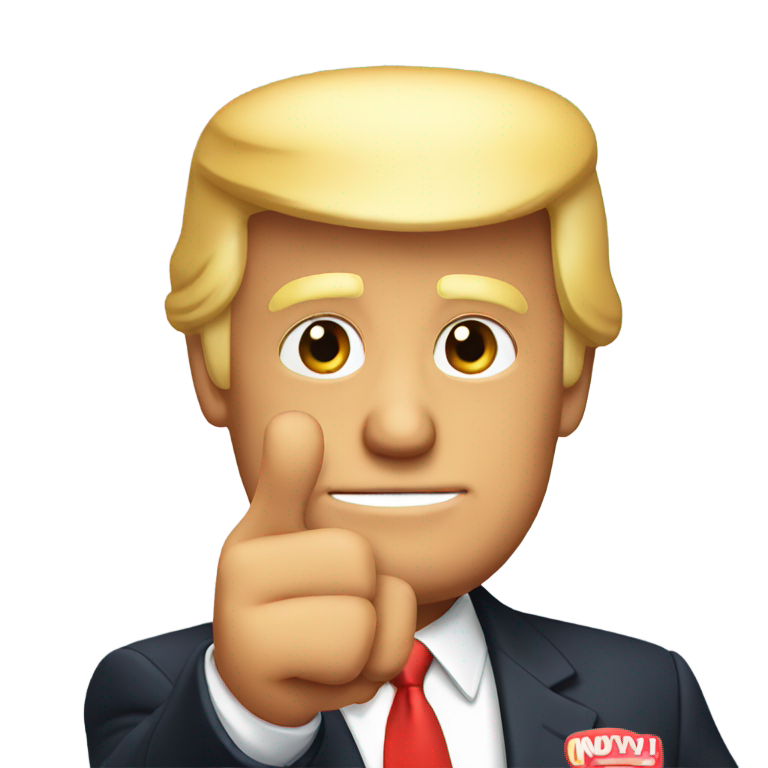 genmoji : Donald Trump vous fait un doigt d'honneur