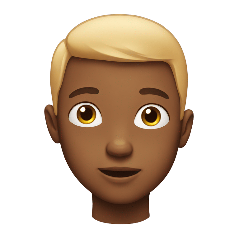 genmoji：一个没有头发的男孩