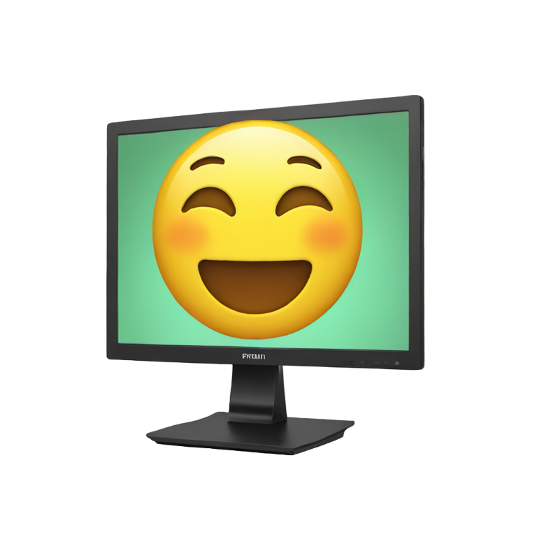 絵文字：モニター上のapp画面
