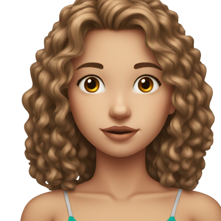genmoji: very hot white 14 year old  girl in tiny bra