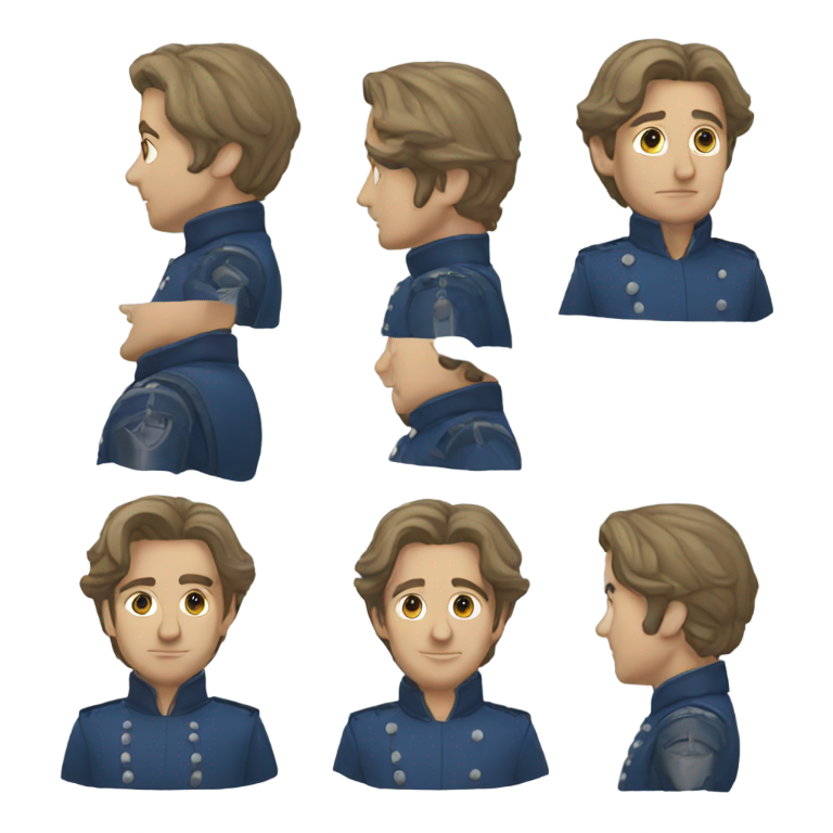 絵文字：ブルーロックのキャラクター、カイザー