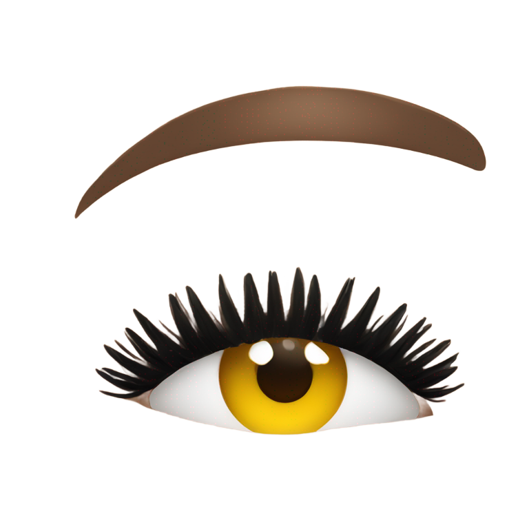 genmoji: Lashes on female
