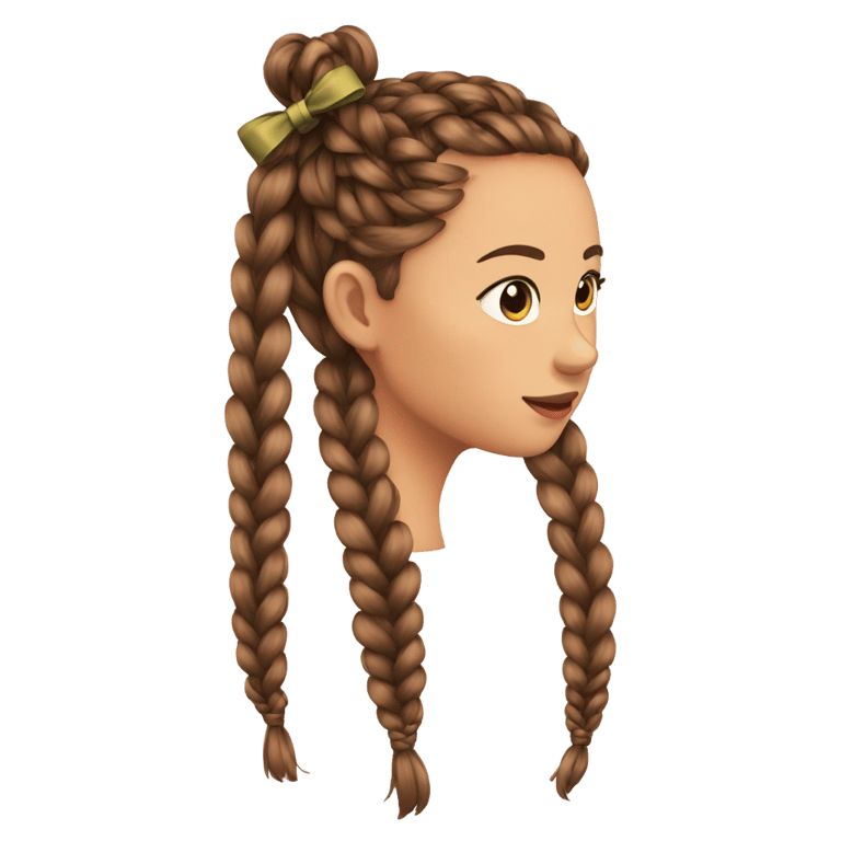 genmoji : Braids with bow