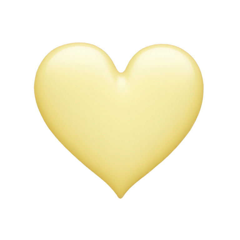 genmoji : Cœur jaune pastel