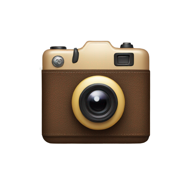 genmoji: Camera with a dog