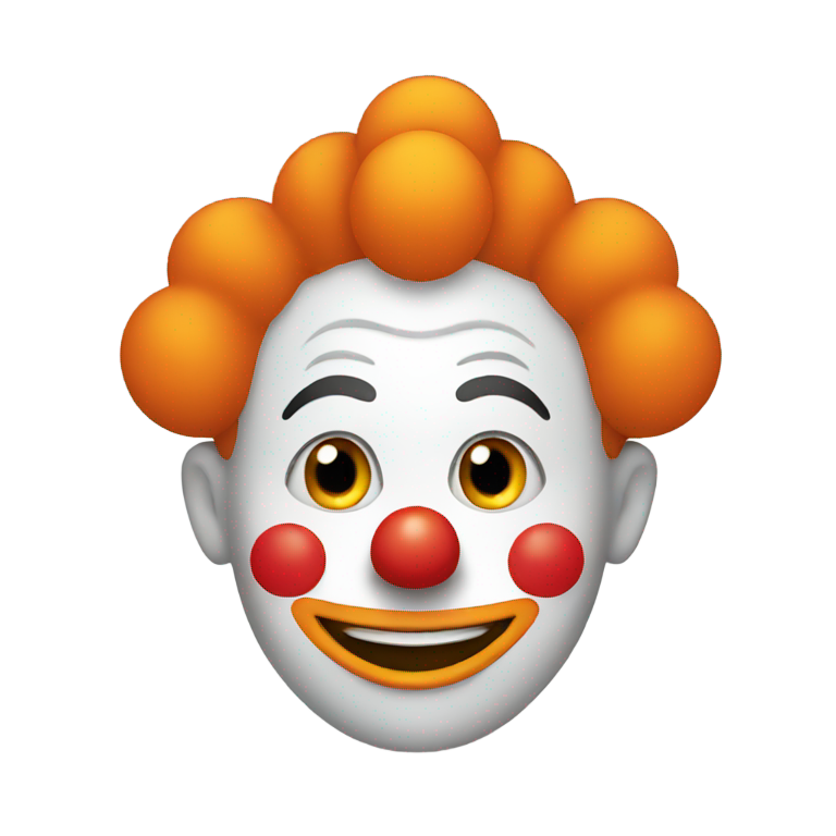 genmoji：橙脸小丑